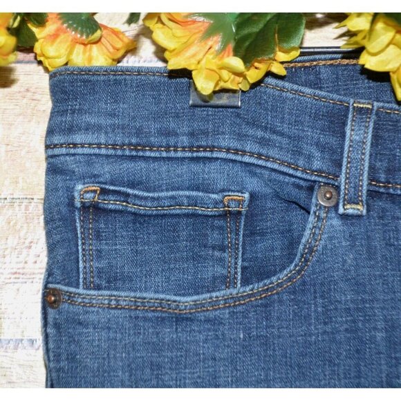 Levi's Ladies Classic Boot Denim Mid Rise Blue Jeans Size 14 32 X 32 Stretch - Picture 3 of 12